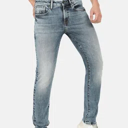 EVERBLUE Men Stretchable Comfort Slim Heavy Fade Midrise Jeans-image-78