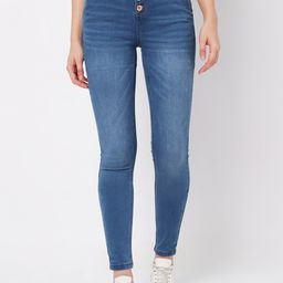 Vero Moda Women Blue Skinny Fit High-Rise Light Fade Stretchable Jeans-picture-28