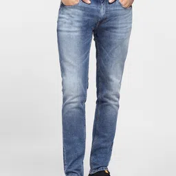 Jack & Jones Men Blue Solid Skinny Fit Low-Rise Heavy Fade Jeans-image-22