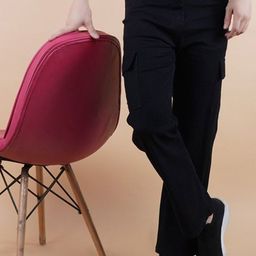 COMFITS Men Classic Slouchy Fit Mid-Rise Clean Look Cargo Styles Jeans-image-50
