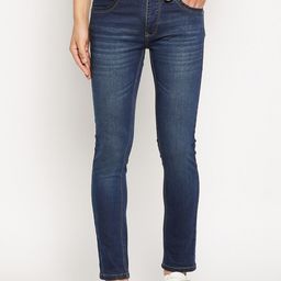 Duke Men Blue Slim Fit Light Fade Dark Shade Stretchable Jeans-image-9