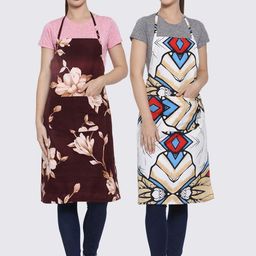 Arrabi Multicoloured Pack of 2 Printed Aprons-42