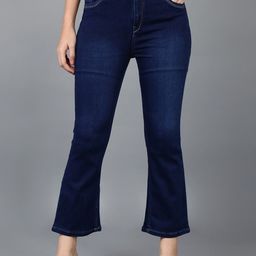 A-Okay Women Blue Bootcut Light Fade Stretchable Jeans-image-45