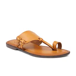 PRIVO by Inc.5 Men Tan One Toe Flats-picture-31
