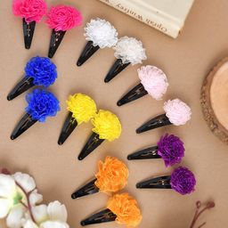 Silvermerc Designs Girls Multicoloured Set of 7 Embellished Tic Tac Hair Clip-9