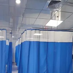 CASA-NEST Blue Long Door Hospital Partition Curtain-image-86