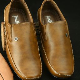 John Karsun Men Tan Brown Semiformal Slip-Ons-picture-47