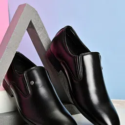 INVICTUS Men Black Formal Slip-Ons-image-49