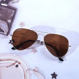 HASHTAG EYEWEAR Unisex Aviator Sunglasses with Polarised Lens-13