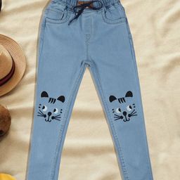 A-Okay Girls High-Rise Acid Wash Clean Look Jeans-image-36