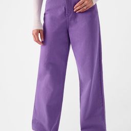 The Souled Store Women Violet Clean Look Wide Leg Jeans-image-7