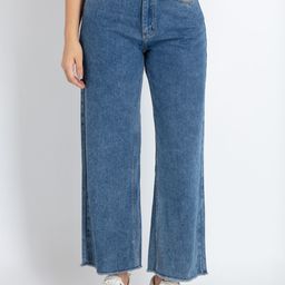 Status Quo Women Wide Leg Light Fade Jeans-image-9
