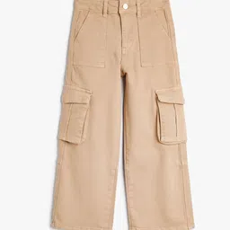 Koton Girls Wide Leg Clean Look Mid-Rise Stretchable Jeans-image-10