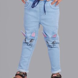 A-Okay Girls Slim Fit High Rise Clean Look Embroidered Stretchable Jeans-picture-47