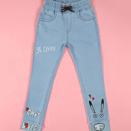 F2M Boys Embroidered High-Rise Light Fade Mildly Distressed Slim Fit Cotton Jeans-picture-46