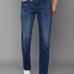 Louis Philippe Jeans Men Navy Blue Slim Fit Light Fade Jeans-image-22