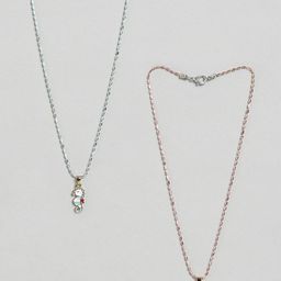 EL REGALO Girls Set Of 2 Necklace-44