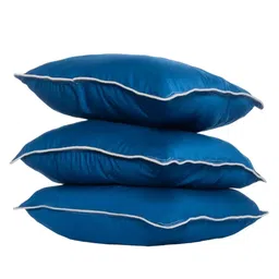 wakefit Teal Blue 3 Pieces Cotton Pre-Filled Cushions-27