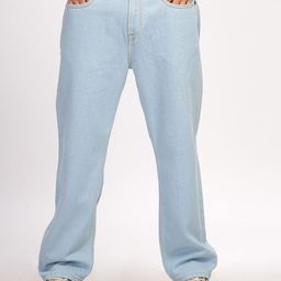 HERE&NOW Men Mid-Rise Loose Pure Cotton Relaxed Fit Jeans-image-62