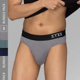 XYXX Men Pack of 3 Combed Cotton Pace Brief-XYBRF3PCKN883-image-65