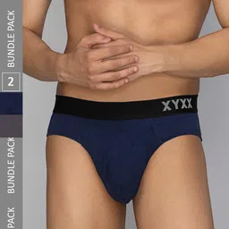 XYXX Men Solid Pack Of 2 Combed Cotton Pace Brief XYBRF2PCKN667-picture-32