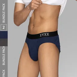 XYXX Mens Solid Pack of 2 Combed Cotton Pace Brief XYBRF2PCKN667-image-22