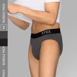 XYXX Men Solid Pack Of 2 Combed Cotton Pace Brief XYBRF2PCKN666-picture-42
