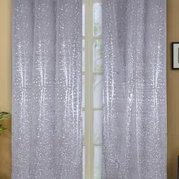 Kuber Industries Pack of 2 Transparent Printed Waterproof Shower Curtain-14
