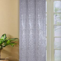 Kuber Industries Transparent Printed Shower Waterproof PVC AC Curtain-24