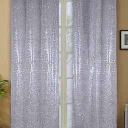 Kuber Industries Transparent Set of 2 Sheer Door Curtain-19