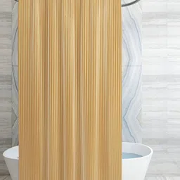 TANLOOMS Beige Waterproof Shower Curtain-image-17