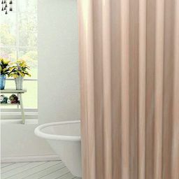 Kuber Industries Cream-Coloured PVC Shower Curtains-52