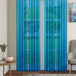 Cortina Blue Set of 4 Sheer Curtains-image-5