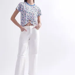 GANT Women Mid-Rise Slash Knee Cotton Jeans-image-71