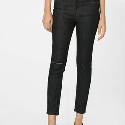 Vero Moda Women Black Slim Fit Slash Knee Jeans-image-40