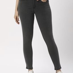 R&B Women Skinny Fit Slash Knee Jeans-picture-9