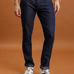 HIGHLANDER Men Straight Fit Clean Look No Fade Stretchable Jeans-image-78