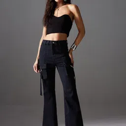 Miss Chase Women Bootcut High-Rise Heavy Fade Stretchable Jeans-image-91