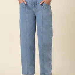 plusS Women Blue Light Shade Stretchable Jeans-image-40