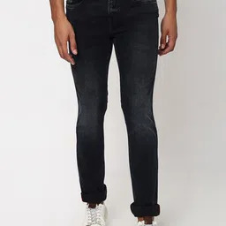Mufti Men Slim Fit Mid Rise Light Fade Stretchable Jeans-image-89