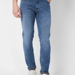 SPYKAR Men Skinny Fit Mid-Rise Light Fade Clean Look Stretchable Jeans-picture-45