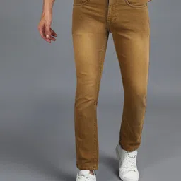 Urbano Fashion Men Regular Fit Light Fade Clean Look Stretchable Jeans-image-68