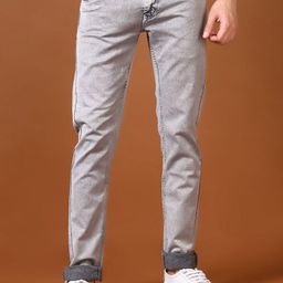 V-Mart Men Low Distress Light Fade Stretchable Jeans-image-80