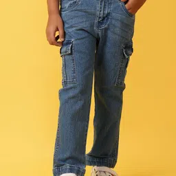 V-Mart Boys Mid-Rise Clean Look Light Fade Stretchable Jeans-53