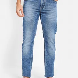 Octave Men Skinny Fit Mid-Rise Heavy Fade Cotton Jeans-image-98