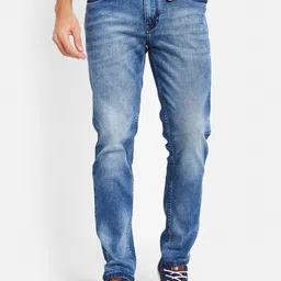 Octave Men Mid Rise Skinny Fit Clean Look Heavy Fade Stretchable Jeans-image-97