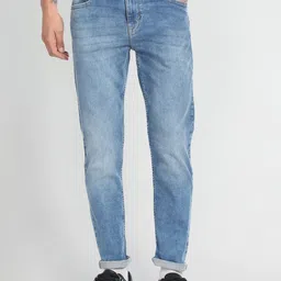 Flying Machine Men Tapered Fit Mid-Rise Heavy Fade Clean Look Stretchable Jeans-picture-28