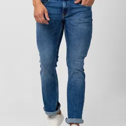 SPYKAR Men Rafter Relaxed Fit Light Fade Cotton Stretchable Jeans-image-43