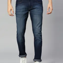 Thomas Scott Men Smart Slim Fit Clean Look Light Fade Stretchable Jeans-image-22