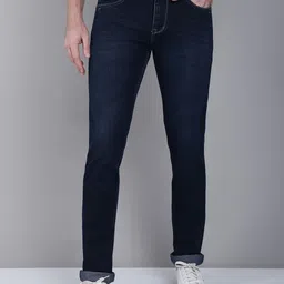Cantabil Men Comfort Mid Rise Clean Look Light Fade Jeans-image-26